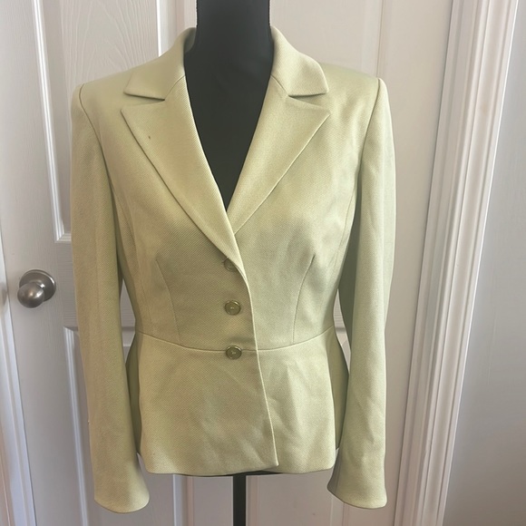 Liz Claiborne Lime Green Peplum Blazer - Picture 1 of 3